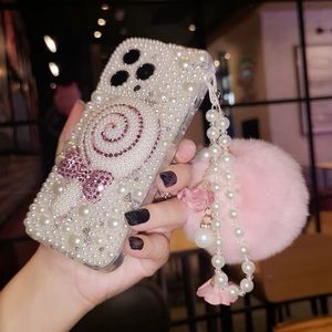 iPhone 12 Case Handmade pearl Lollipop